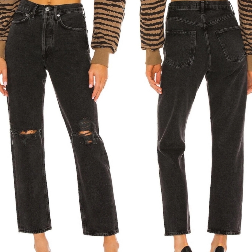 Agolde Black High Rise Women Jeans